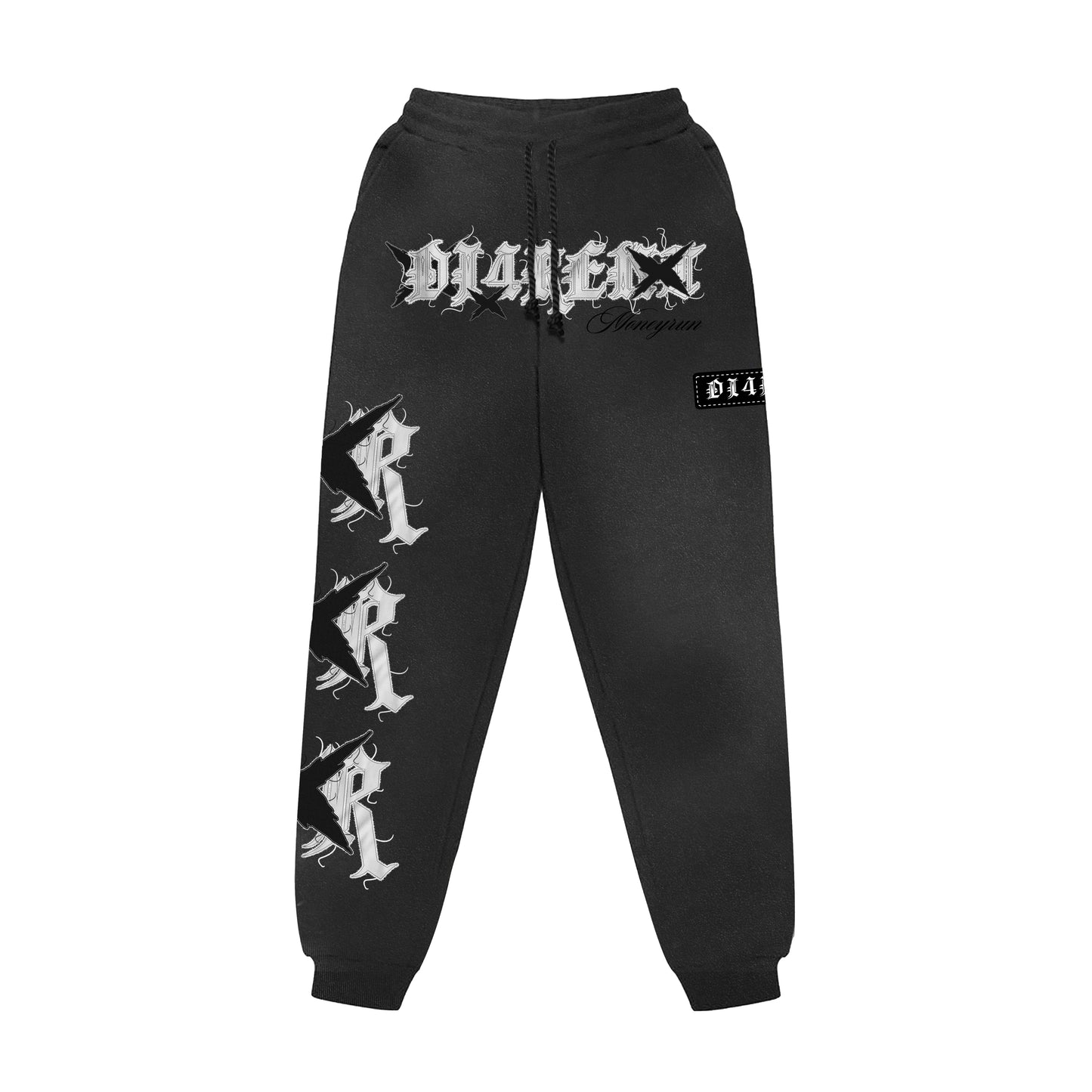 BLACK “Di4RENT” SWEATSUIT