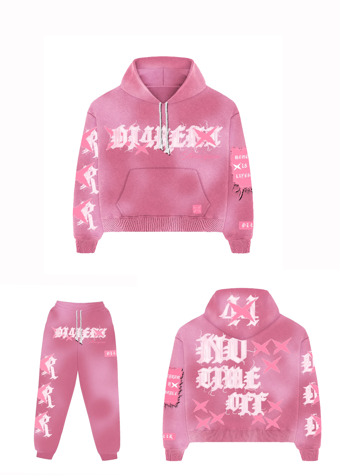 PINK “Di4RENT” SWEATSUIT