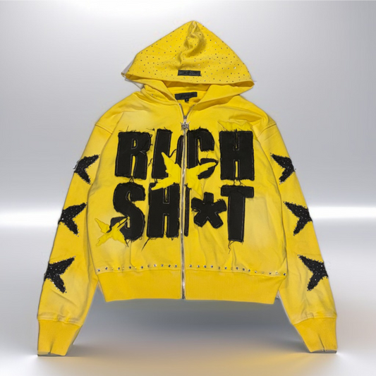 Bumblebee “RICH SH*T” Zip Up