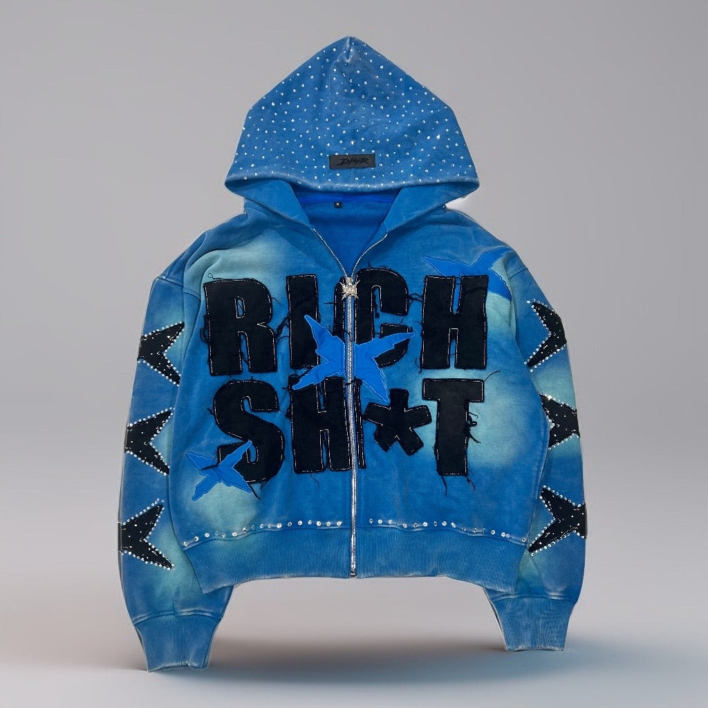 Ocean Breeze “RICH Sh*T” Zip Up